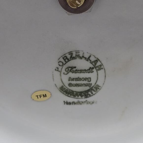 Freundl Americana Porcelain Clock Made In Germany Eagle + Presidents - Picture 9 of 10